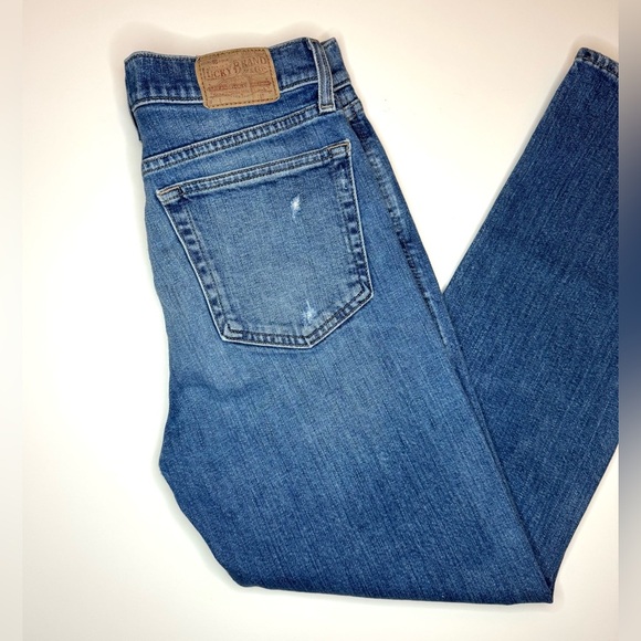 Lucky Brand Women’s Authentic Straight Crop Blue Denim Jeans Size- 2/26 - Picture 8 of 9
